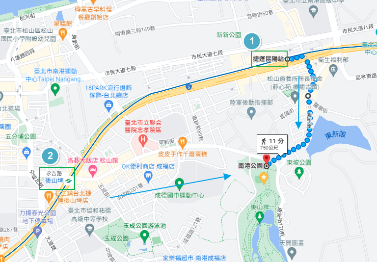 南港公園map