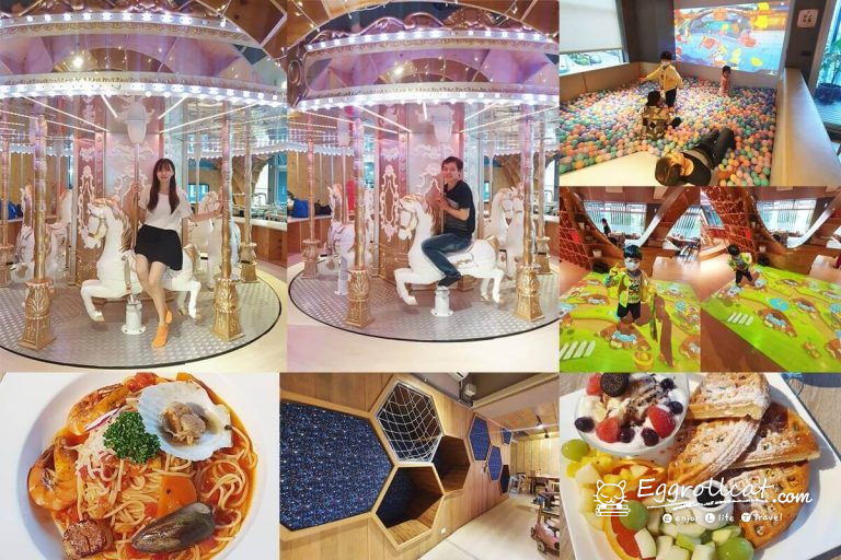 【內湖美食】Money Jump 媽咪講親子餐廳|極致夢幻親子樂園,球池旋轉木馬玩不停 媽咪講親子餐廳 Money Jump