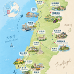 葡萄牙旅遊11天行程地圖